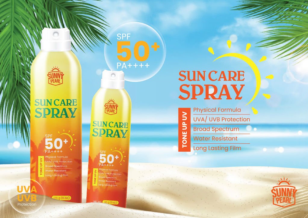 Chai xịt chống nắng SPF 50+